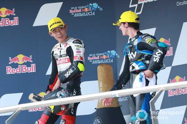 Lando Norris: Prosecco to blame for Moto3 podium stitches ...