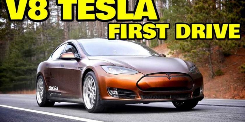 Birma Fokken Geen Rich Rebuilds Finally Shows Finished Tesla Model S V8 In Detail - AutoMoto  Tale